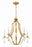 Crystorama Perry 5 Light Antique Gold Chandelier