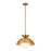 Perth 14-in Brushed Gold/opal Glass 1 Light Pendant | PD490114BGOP