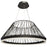 30w 5cct Pendant, Mb With Bk String Shade | PHM-2530LEDP-5CCT-MB