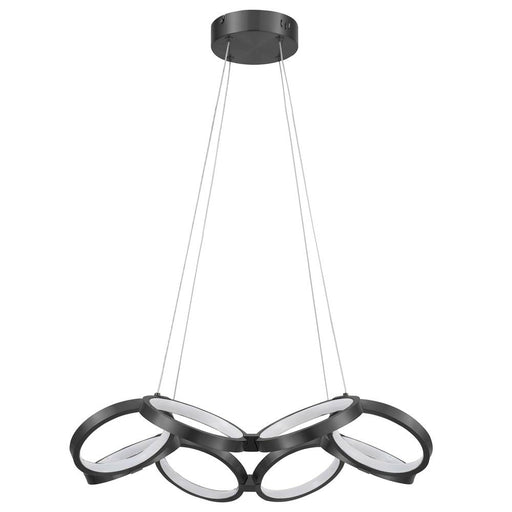 64w Chandelier, Mb W/ Wh Silicone Diff | PHO-2564LEDC-MB