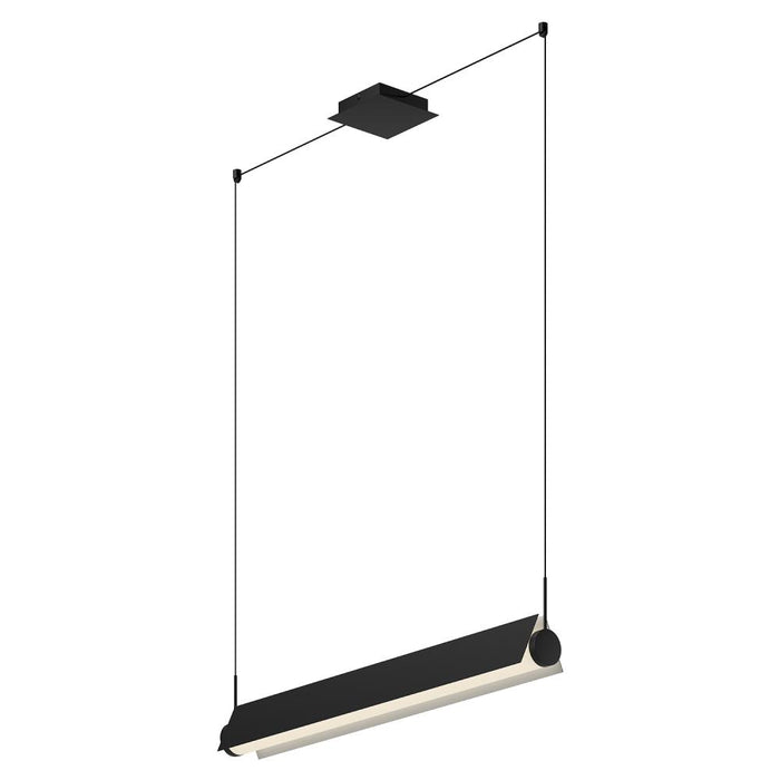 Phoenix 36-in Black/white Led Linear Pendant | LP73536-BK/WH