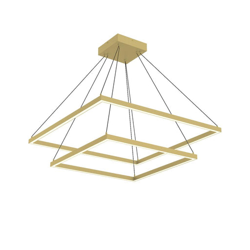 Piazza 32-in Brushed Gold Led Chandeliers | CH88232-BG