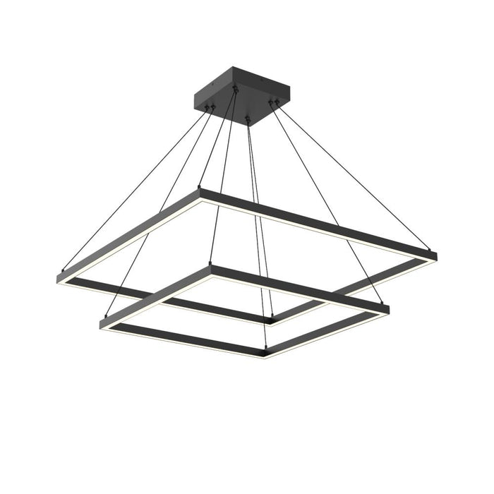 Piazza 32-in Black Led Chandeliers | CH88232-BK