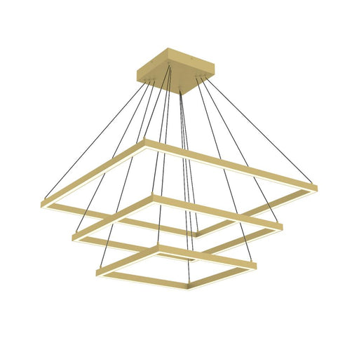 Kuzco Lighting Inc Piazza 32-in Brushed Gold LED Chandeliers