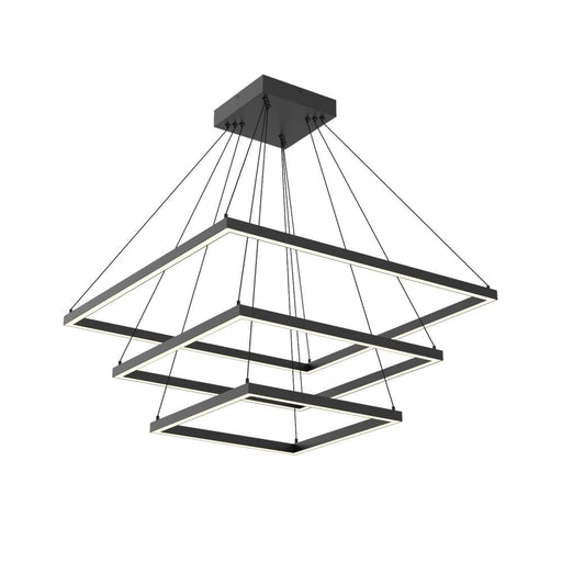 Piazza 32-in Black Led Chandeliers | CH88332-BK-UNV-010