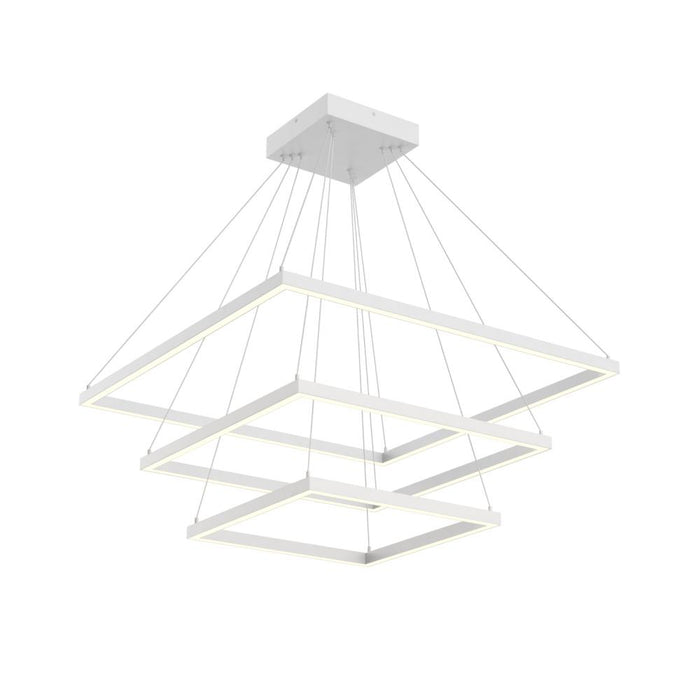 Piazza 32-in White Led Chandeliers | CH88332-WH
