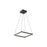 Piazza 18-in Black Led Pendant | PD88118-BK