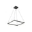Piazza 24-in Black Led Pendant | PD88124-BK-UNV-010