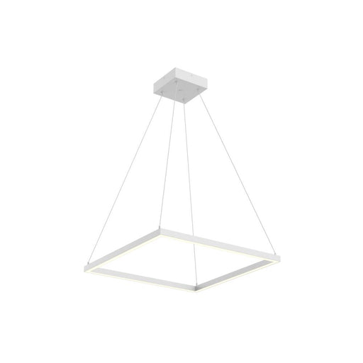 Piazza 24-in White Led Pendant | PD88124-WH