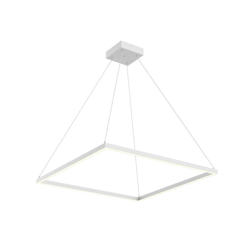 Piazza 32-in White Led Pendant | PD88132-WH