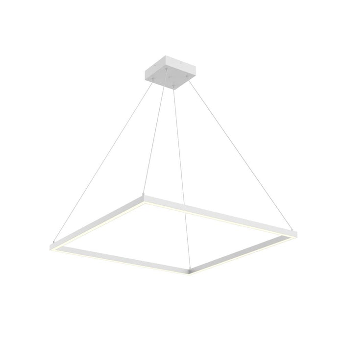 Piazza 32-in White Led Pendant | PD88132-WH