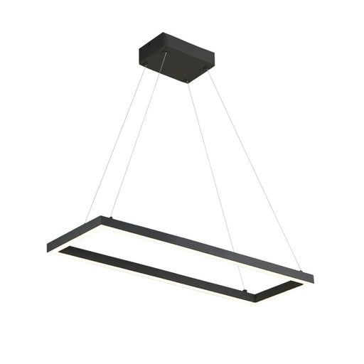 Piazza 30-in Black Led Pendant | PD88530-BK
