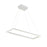 Piazza 30-in White Led Pendant | PD88530-WH-UNV-010