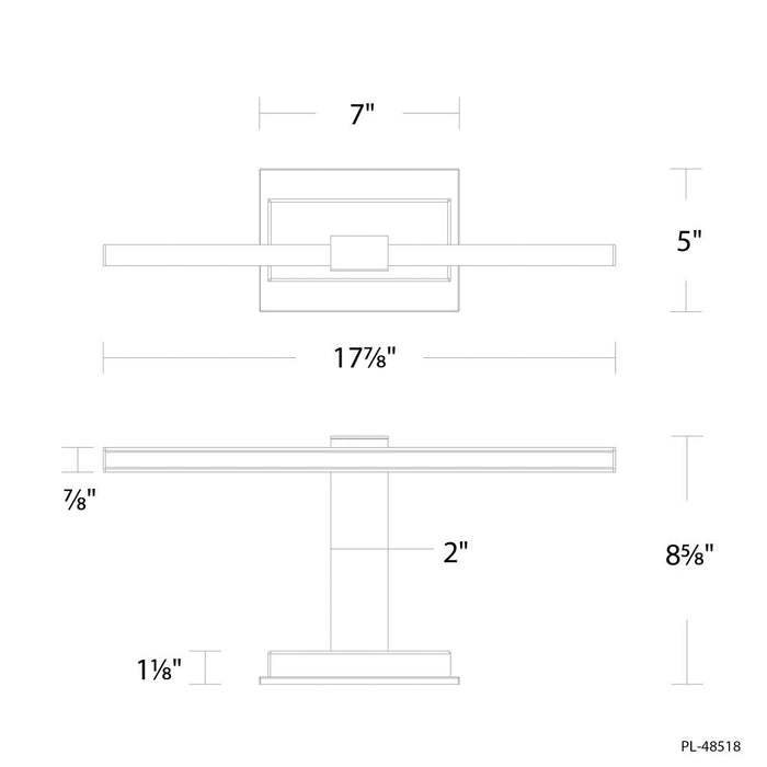 Inlet Picture Light | PL-48518-40-BK