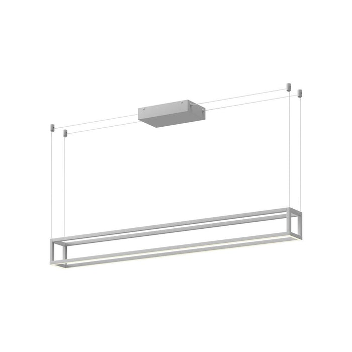 Plaza 48-in White Led Linear Pendant | LP45548-WH-UNV