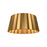 Alora Plisse 14-in Aged Gold 2 Lights Flush Mount