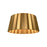 Plisse 14-in Aged Gold 2 Lights Flush Mount | FM528514AG