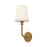 Plisse 7-in Aged Gold/opal Matte Glass 1 Light Wall/vanity | WV628107AGOP
