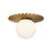 Plume 14-in Brushed Gold/opal Matte Glass 1 Light Flush Mount | FM501214BGOP