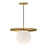 Plume 14-in Brushed Gold/opal Matte Glass 1 Light Pendant | PD501214BGOP