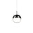 Kuzco Lighting Inc Pluto 4-in Black Chrome LED Pendant