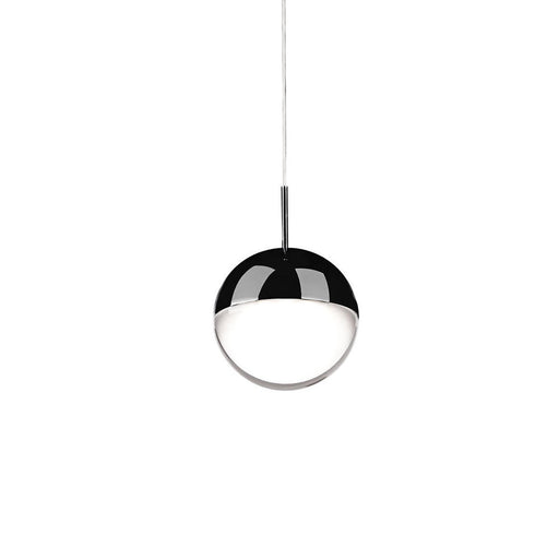Pluto 4-in Black Chrome Led Pendant | 402801BC-LED