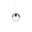 Pluto 4-in Chrome Led Pendant | 402801CH-LED