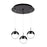 Pluto 11-in Black Chrome 3-light Multi Pendant | MP402801BC-03