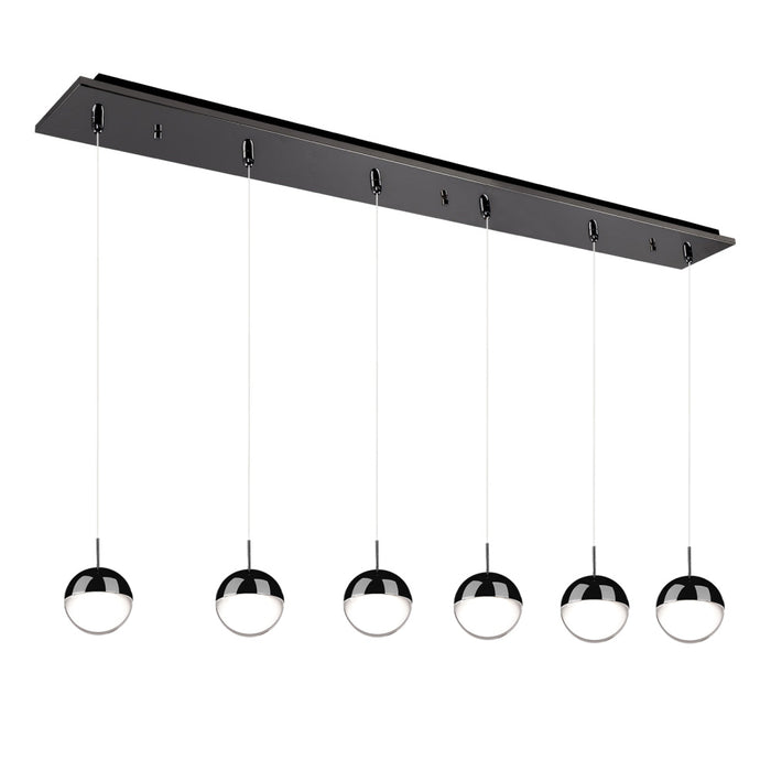 Pluto 42-in Black Chrome 6-light Multi Pendant | MP402801BC-06
