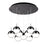 Pluto 18-in Black Chrome 9-light Multi Pendant | MP402801BC-09
