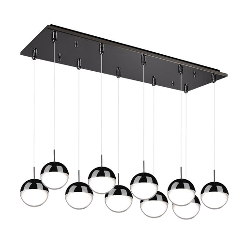 Pluto 27-in Black Chrome 10-light Multi Pendant | MP402801BC-10