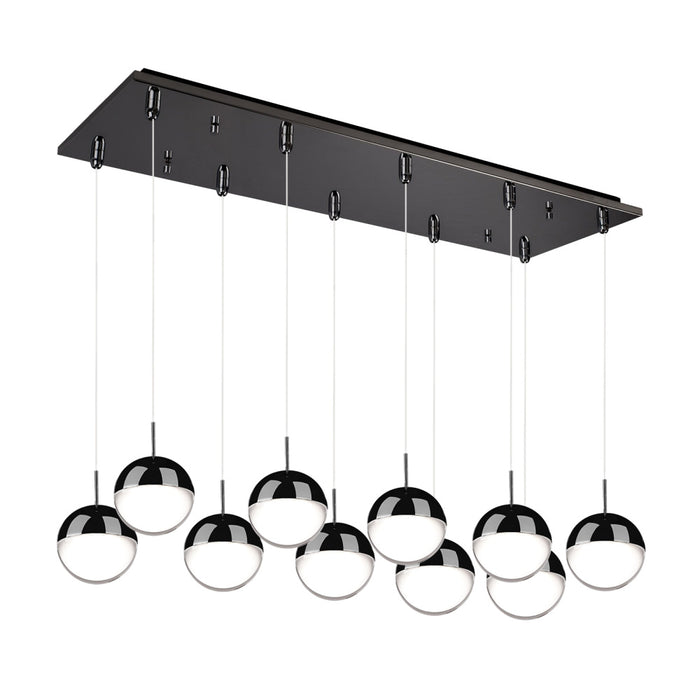 Pluto 27-in Black Chrome 10-light Multi Pendant | MP402801BC-10