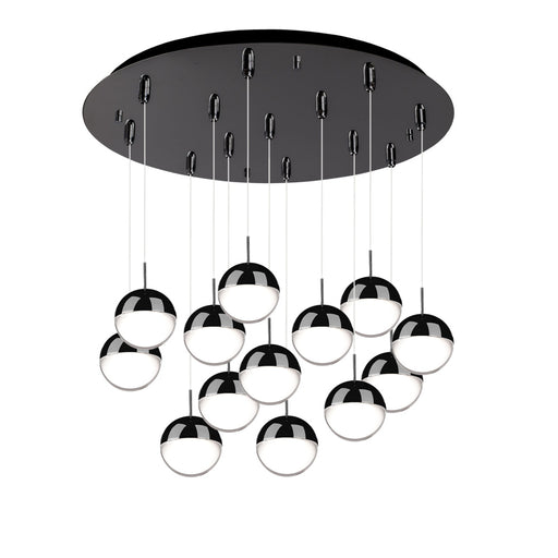 Pluto 24-in Black Chrome 13-light Multi Pendant | MP402801BC-13