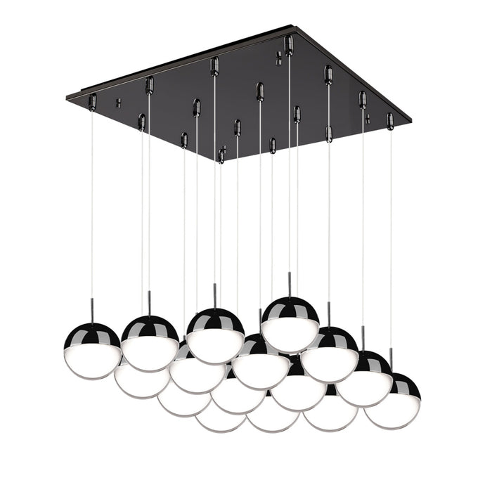 Pluto 20-in Black Chrome 16-light Multi Pendant | MP402801BC-16