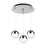 Pluto 12-in Chrome 3-light Multi Pendant | MP402801CH-03