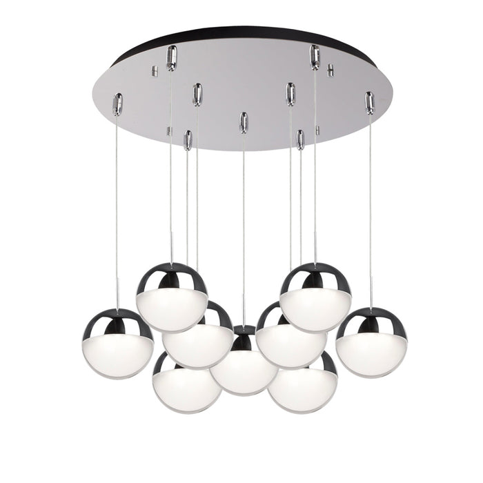 Pluto 18-in Chrome 9-light Multi Pendant | MP402801CH-09