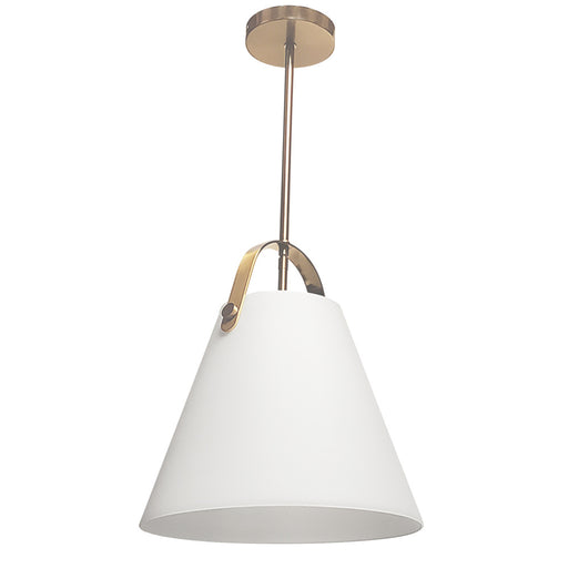 1lt Pendant, Agb W/ Opal Glass | POL-121P-AGB-WH