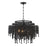 Crystorama Poppy 6 Light Matte Black Chandelier