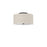 3 Light Incandescent Flush Mount, Mb With Bg Shade | POR-163FH-MB-BG