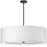  6 Light  Incand Pendant, Mb With Wh Shade | POR-406P-MB-WH