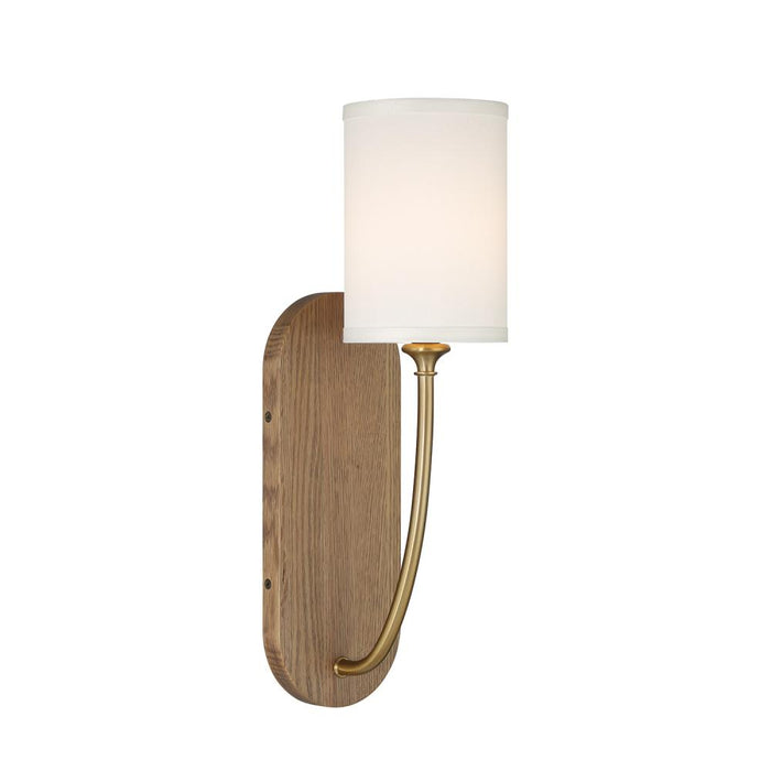 Preston 1 Light Vibrant Gold Sconce | PRE-461-VG-WD