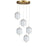 30w Multi Pendant, Agb W/ Clr Pattern Acrylic | PRI-1530LEDP-AGB