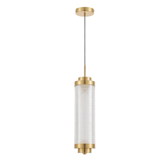 16w Pendant, Agb W/ Clr Acrylic Diffuser | PRI-1916LEDP-AGB