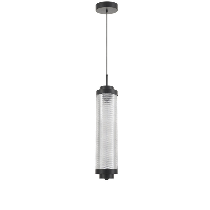 16w Pendant, Mb W/ Clr Acrylic Diffuser | PRI-1916LEDP-MB