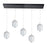 30w Horiz Pendant, Mb W/ Clr Pattern Acrylic | PRI-3230LEDHP-MB