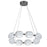 56w Chandelier, Mb W/ Clr Pattern Acrylic | PRI-3256LEDP-MB