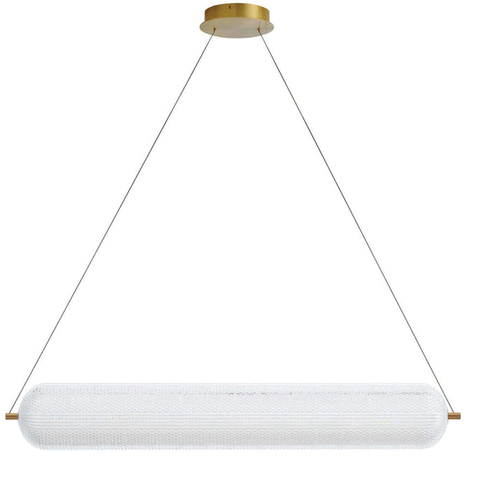 36w Horiz Pendant, Agb With Clr Acrylic Diffuser | PRI-4236LEDHP-AGB
