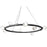  12 Light  Halogen Chandelier, Mb W/ Clear Gls | PRN-4212C-MB