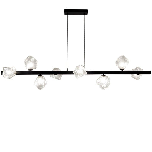  8 Light  Halogen Horizontal Pendant, Mb W/ Clear Gls | PRN-548HP-MB