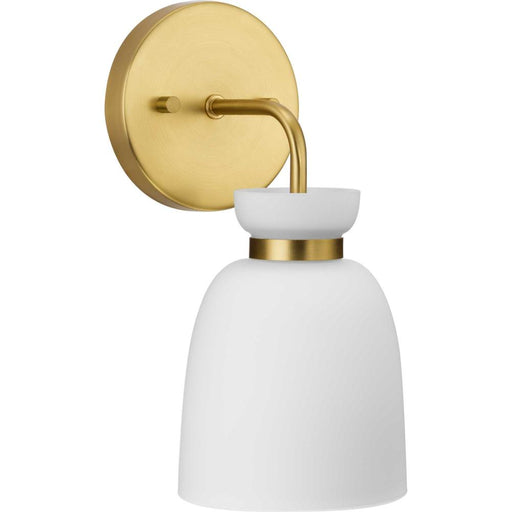 Progress Lexie Collection One-Light Brushed Gold Contemporary Vanity Light